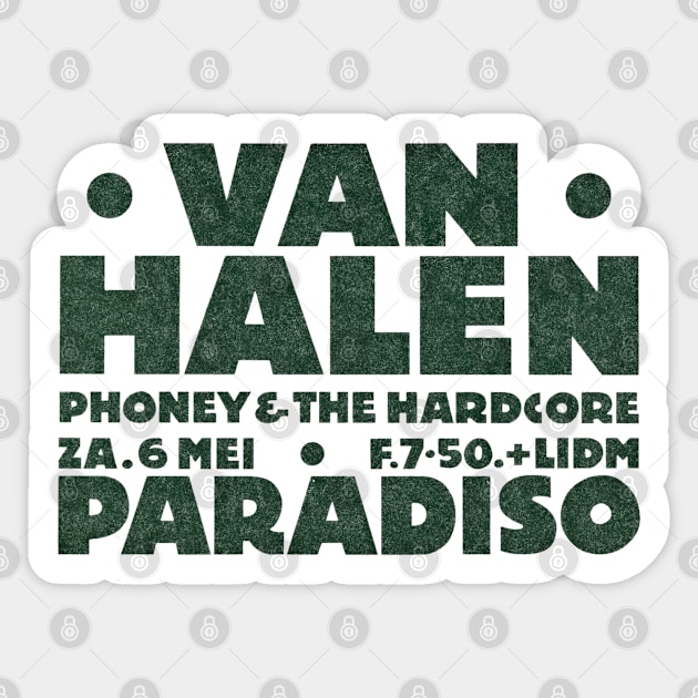 Van Halen Paradiso Sticker by Timeless Chaos
